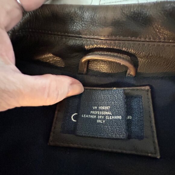 Men’s Cherokee supple leather bomber style jacket, size XL - Picture 4 of 10